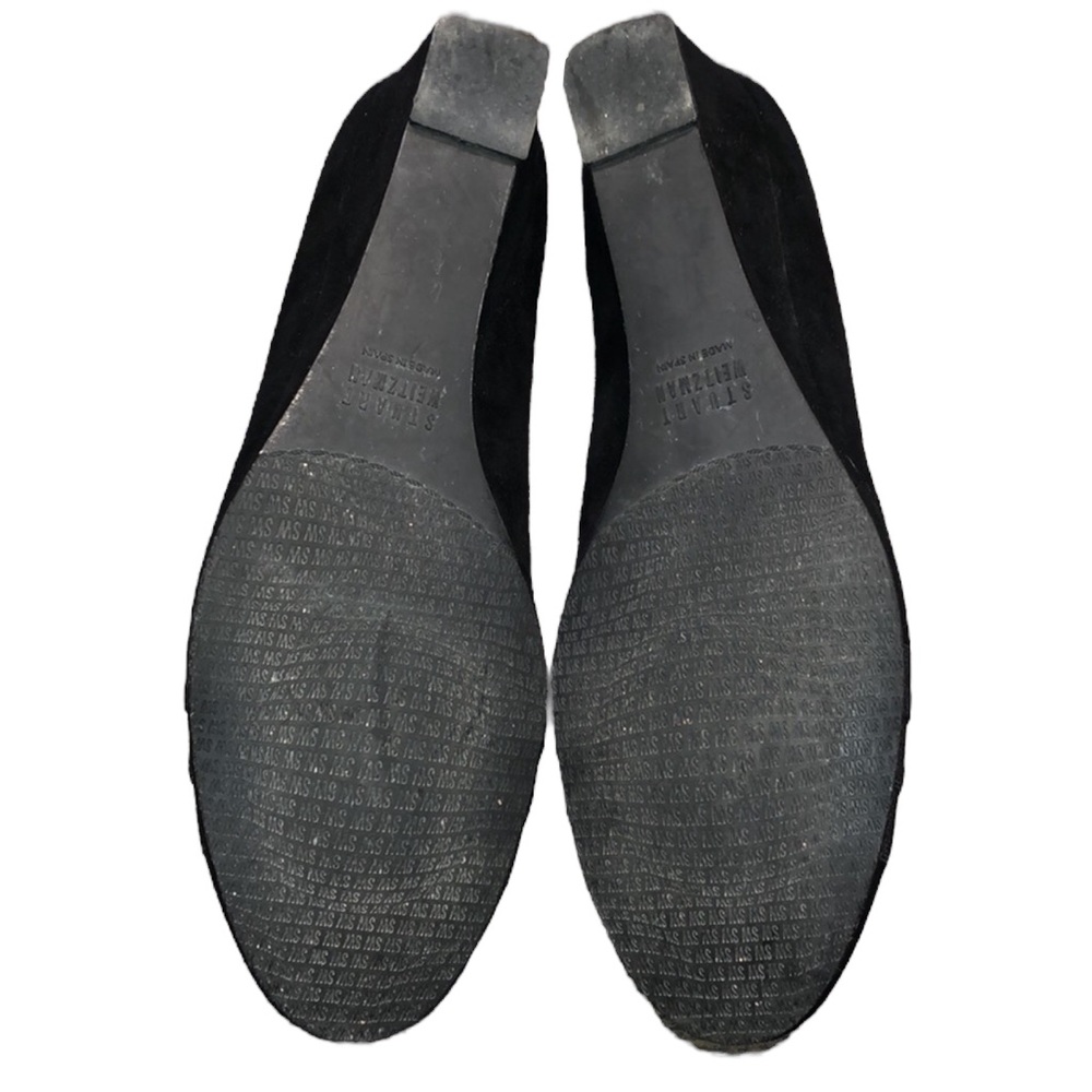 Stuart Weitzman Black Suede Wedge - image 8